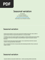 Seasonal Variation Calculation Methods | PDF | Seasonality | Moving Average