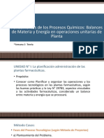 2TEMA Fundamentos de Los Procesos Químicos Balances de Materia y Energía en Operaciones Unitarias de Planta