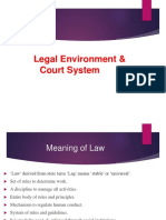 Legal Environment & Court System