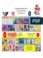 Calendario Rosa Fitness Septiembre 2021