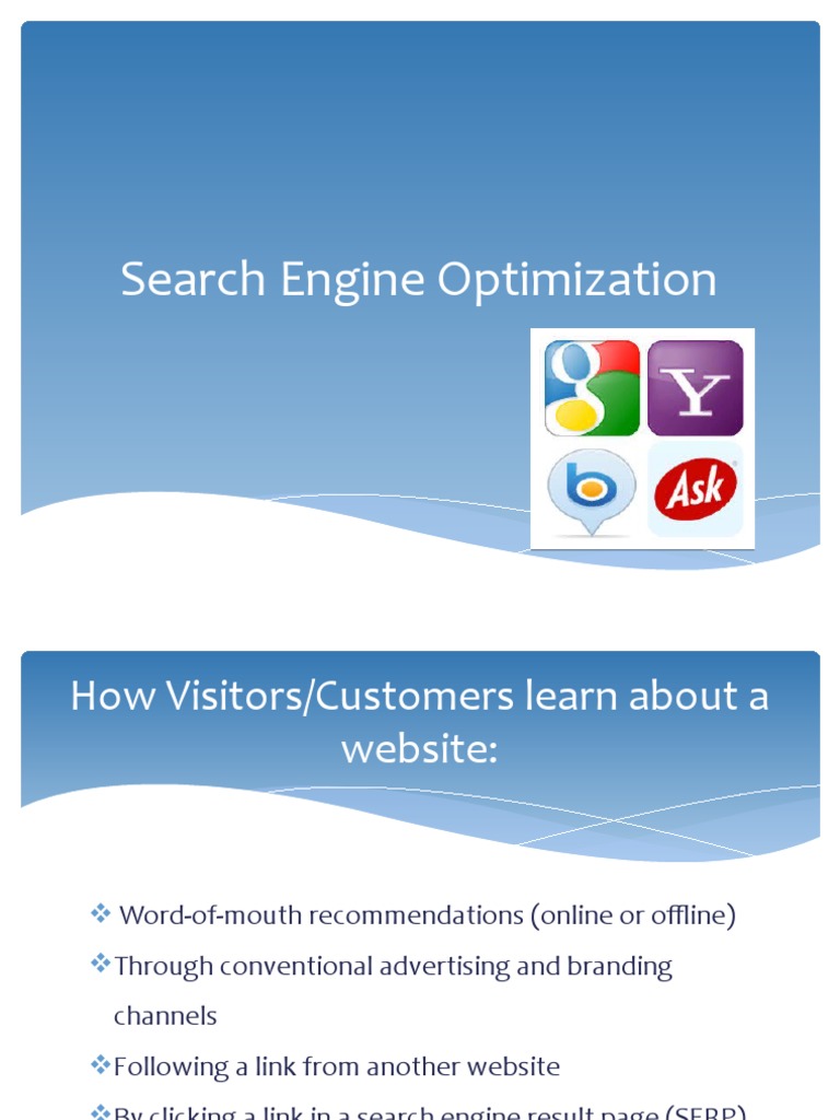 Search Engine Optimization | PDF | Search Engine Optimization | World ...