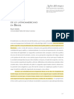 - artigo. ANTELO, R. La creacion de lo latinoamericano en Brasil