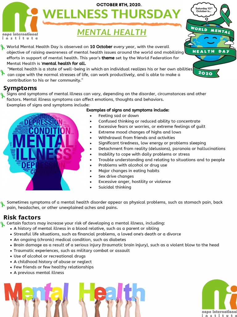 Mental Health Awareness | PDF | Mental Health | Mental Disorder