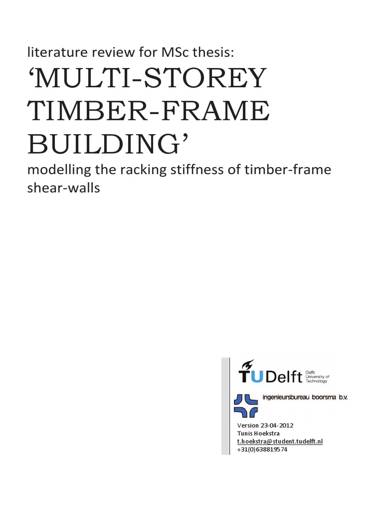 Racking Stiffness in Timber-Frame Walls | PDF | Buckling | Framing ...