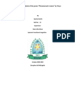 Transitivity Analysis of The Poem "Phenomenal Women" by Maya Angelou