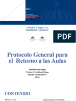 Presentacion - Protcolo General para El Retorno A Las Aulas