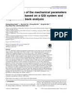 Determination of The Mechanical Parameters of Rock Mass Based On A GSI System and Displacement Back Analysis