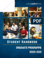 Graduate Student Handbook - 2020-2021