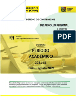 Compendio - Unidad Ii - Desarrollo Personal 2021 S1