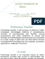Technology Transfer in India