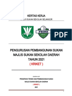 Kertas Kerja Pembangunan MSSD 2021 (Kriket)