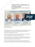 Three Near-Identical Boris Vishnevskys On ST Petersburg Election Ballot