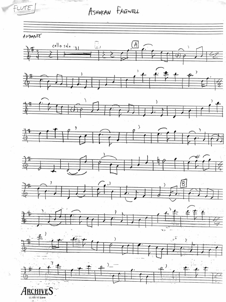 Ashokan Farewell Violin PDF