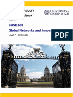 BUSI1603 Global Networks and Innovation: Business Faculty Course Handbook