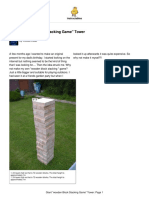 Giant "wooden Block Stacking Game