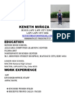 Keneth Miñoza: Education