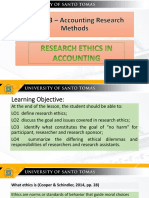 CA51023 - RESEARCH ETHICS IN ACCOUNTING Module 2