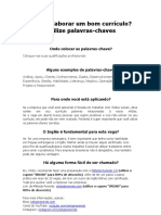 LEIA ESTE ARQUIVO - Dicas Essenciais para Currículo