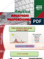 Semana 2 BÁSICO MAGNITUDES PROPORCIONALES