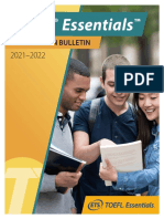 Toefl Essentials Bulletin