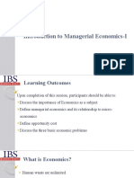 ME 2021 Session 1 - Introduction To Managerial Economics I