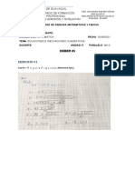 Deber #5 - Ecuaciones e Inecuaciones Cuadráticas y Progresiones