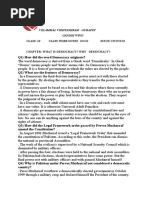 Class Ix Civics WHTS Up Note Democracy