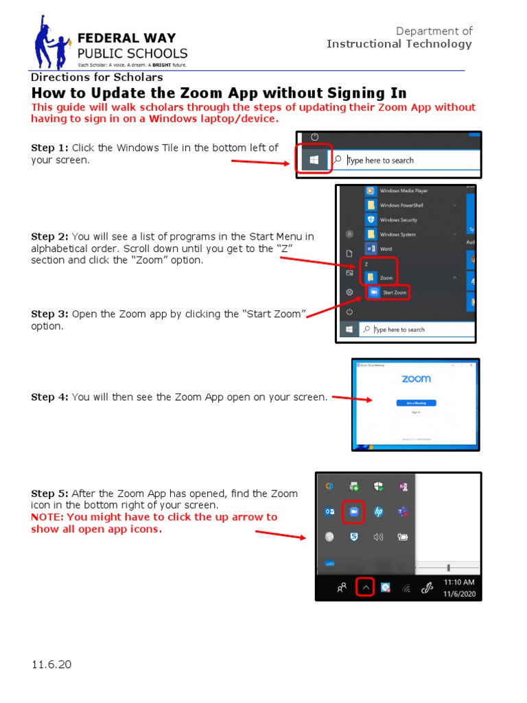 HOW To Update The Zoom App Without Signing in PDF