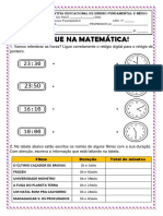 Craque na Matemática - Relógios e Medidas de Tempo