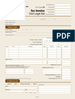 Fillable Legal Aid Invoice Form Justice Govt