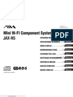 Mini Hi-Fi Component System JAX-N5: 4-245-531-11 030310AMI-DS-SO