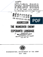 Esperanto Language Manual for Aggressor Forces