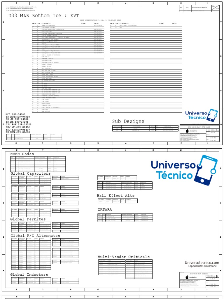 Esquema Eletrico Iphone XS Schematic Universotecnico Eagle Team Tech
