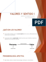 VALORES Y SENTIDO I