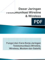 .Dasar Jaringan Telekomunikasi Wireline Wireless