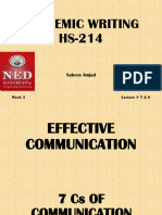 AW 7Cs of Effective Communication