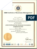 Iibm Executive Mba Degree Certificate 1 638