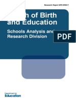 Month of Birth and Education