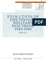 Evolution of Finnish Doctrine