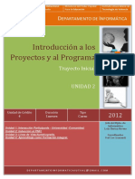 Introducción A Los Proyectos y Al Programa: Trayecto Inicial