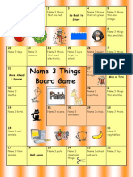 Board Game Name 3 Things Easy Fun Activities Games 987