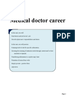 Unit 1 Medical Doctor Career: Learning Goals