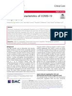 The Unique Characteristics of COVID-19 Coagulopathy: Review Open Access