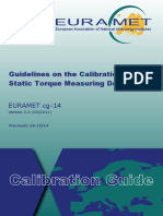 EURAMET Cg-14 V 2.0 Static Torque Measuring Devices