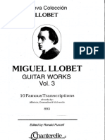 Miquel Llobet Guitar Works Vol 3