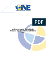 Indicadores de Actividad y Precios Del Sector Inmobiliario 2020