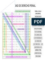 Sopa de Letras - Derecho Penal