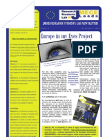 Europe in My Eyes Project: Jmece Research Students Lab Newsletter