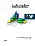 Introducción A Ciencias de Datos y Estadística Básica para Negocios