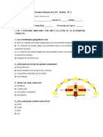 Prueba Online Historia #1 4º B